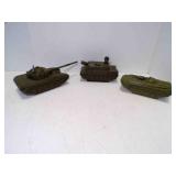 3 Foam Military Tanks Vehicles - Plastic Guns
