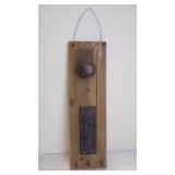 Rustic Wall Hanging Coat or Key Holder Wood Plank