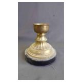 Pier 1 Vintage Heavy Brass Candlestick Holder