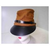 Butternut Wool Confederate Forage Cap w/Chin
