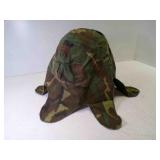 Vintage US Military Helmet Cover Woodland Camo