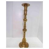 28ï¿½' Tall Vintage Brass Floor Candle Holder