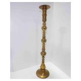 34ï¿½' Tall Vintage Brass Floor Candle Holder