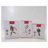 3 2024 Hallmark Keepsake NFL Ornaments - Stefon