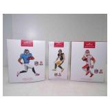 3) 2022 Hallmark Keepsake NFL Ornaments - TJ Watts
