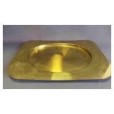 Vintage 'Beucler' Solid Brass Serving Tray/Platter