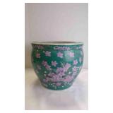 Chinese Porcelain Fishbowl Planter/Pottery Vase