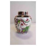 Vintage Japanese Imari-Style Porcelain Ginger Jar