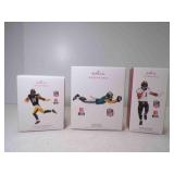 3 2019 Hallmark Keepsake NFL Ornaments - Zach
