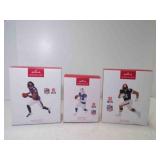 3 2023 Hallmark Keepsake NFL Ornaments - Josh