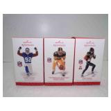 3 2014 Hallmark Keepsake NFL Ornaments - Franco