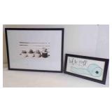 Black Framed Bathroom Themed Wall Hanging Dï¿½cor