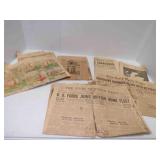 WWII Newspapers - Brittle & Torn