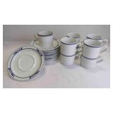 18 Vintage Dansk Bistro 'Maribo' Mug & Plate Set