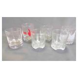 6 Heavy-Base Clear Glass Drinking Tumblers
