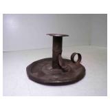 Antique Metal Tin Finger Candle Holder Push Up