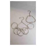 2 Chrome Closet Accessory Organizer Loops & Hooks