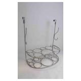 Chrome Metal Over-the-Cabinet Deluxe Styling Rack