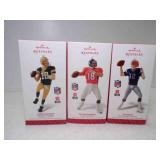 3 2014 Hallmark Keepsake NFL Ornaments - Peyton
