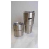 Stainless Steel Yeti 30 Oz Tumbler & 10 Oz Lowball
