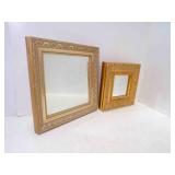 2 Square Wall Hanging Mirrors - 9ï¿½' X 9ï¿½' &