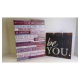 Rustic Inspirational Scripture Wooden Sign Dï¿½cors
