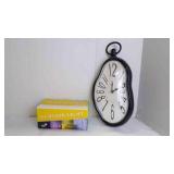 Plastic Melting Clock & String Lights - UNTESTED