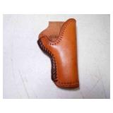 Vintage Brown Leather Holster for Small Revolver
