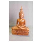 Vintage Hand-Carved Balinese Wood Thai Buddha