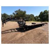 2009 Elite Gooseneck Flatbed Trailer