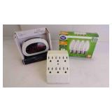 3 Home/Utility Items: Multiple Wall Outlet Block