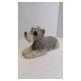 1982 Sandicast Gray Schnauzer Dog Figurine