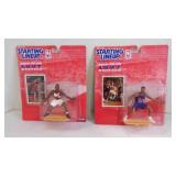 2 1997 Kenner Starting Lineup NBA Action Figures