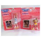 2 1997 Starting Lineup NBA Basketball Figurines