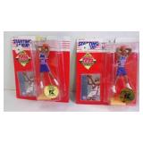 2 1995 Kenner Starting Lineup NBA Action Figures