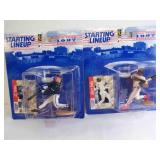 2 1997 Starting Lineup MLB Baseball Figurines &