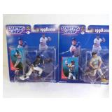 2 1998 Starting Lineup MLB Baseball Figurines &