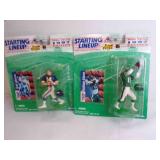 2 1997 Starting Lineup NFL Football Figurines w/