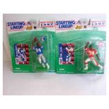 2 1997 Starting Lineup NFL Football Figurines w/