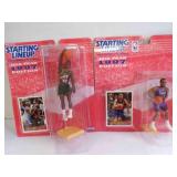 2 1997 Starting Lineup NBA Basketball Figurines