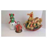 3 Vintage Novelty Christmas/Holiday Table Items