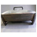 16" Wide Black Electric Skillet W/ Glass Lid Model