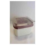Vintage Tupperware Recipe Box w/ Plastic Dividers