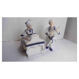 Vintage Porcelain Musical 3-Piece Salon Figurines