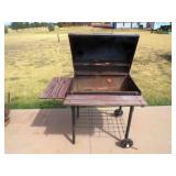 Weathered Char-Griller Barrel Charcoal Grill &
