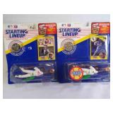 2 1991 Starting Lineup MLB Baseball Figurines &