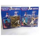 2 1998 Starting Lineup MLB Baseball Figurines &