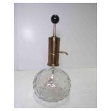 1960s MCM Liquor Dispenser Diamond Pattern Clear