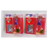 2 1995 Kenner Starting Lineup Rookie of the Year