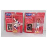 2 1997 Kenner Starting Lineup NBA Action Figures